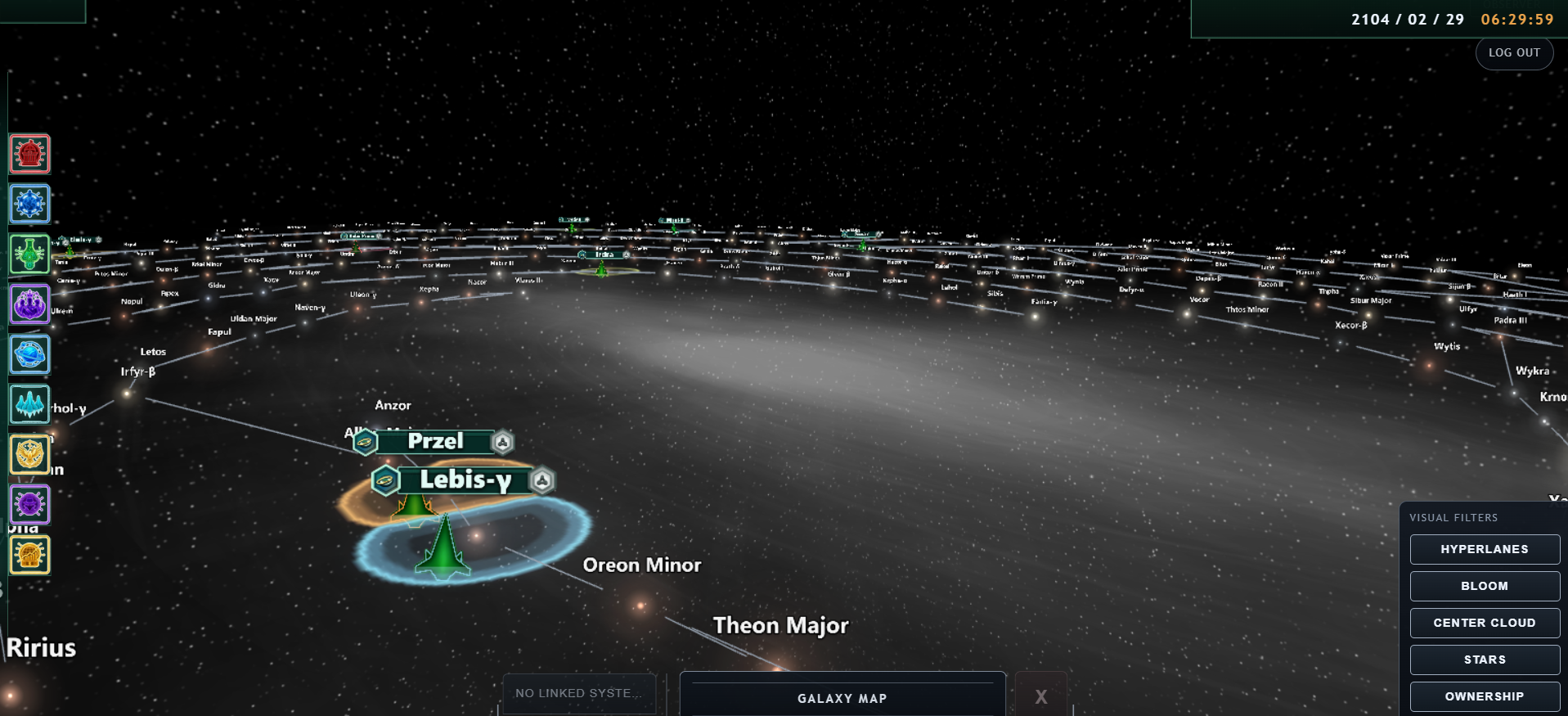 Galaxy map — fully explored
