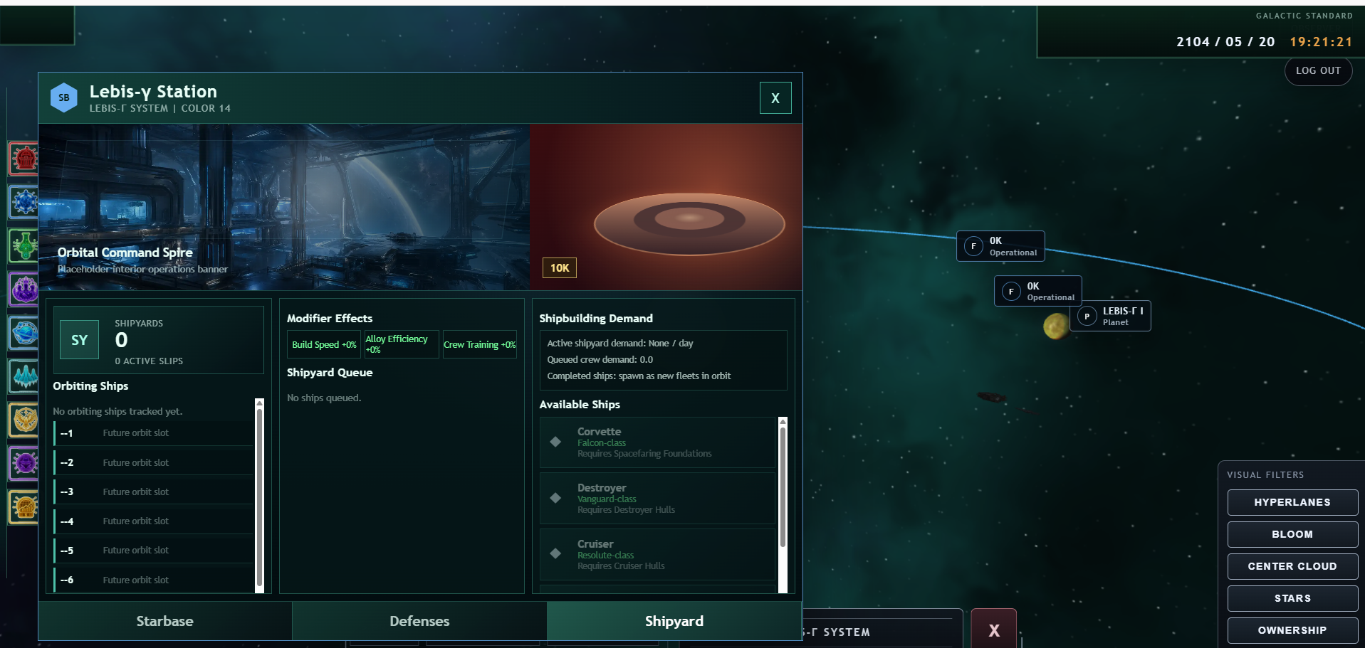 System view with starbase